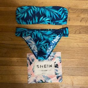 Strapless shein bikini